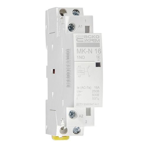 Модульний контактор АСКО-УКРЕМ MK-N 1P 16A 1NO