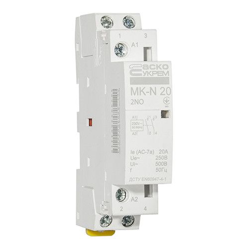 Модульний контактор АСКО-УКРЕМ MK-N 2P 20A 2NO