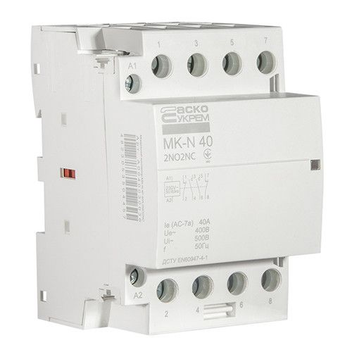 Модульний контактор АСКО-УКРЕМ MK-N 4P 40A 2NO+2NC