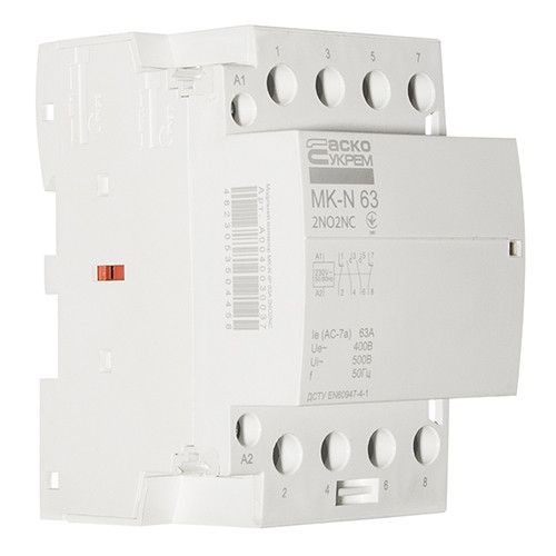 Модульний контактор АСКО-УКРЕМ MK-N 4P 63A 2NO+2NC
