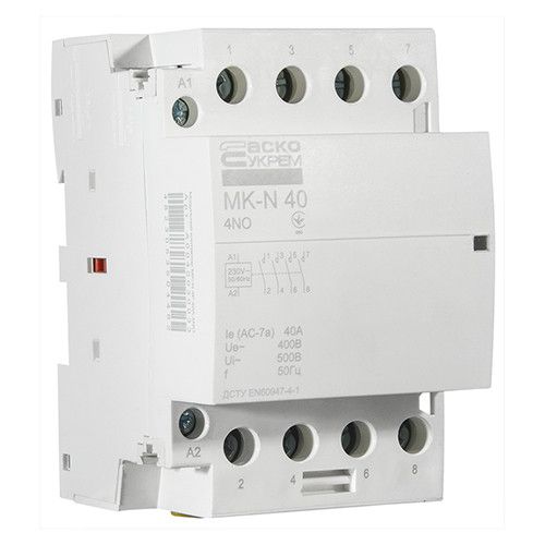 Модульний контактор АСКО-УКРЕМ MK-N 4P 40A 4NO