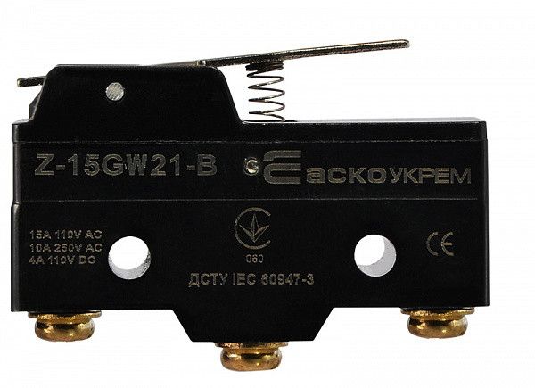 Мікровимикач АСКО-УКРЕМ Z-15GW21-B 15А 220В