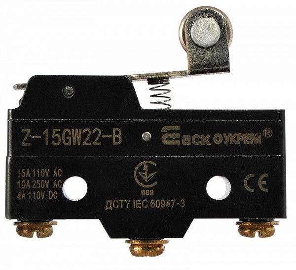 Мікровимикач АСКО-УКРЕМ Z-15GW22-B 15А 220В
