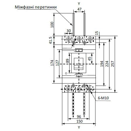 Автоматичний вимикач АСКО-УКРЕМ ВА-2004N/400 3п 250А