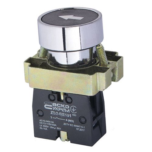 Кнопка керування АСКО-УКРЕМ XB2-BA3351 "Старт" без фіксації 1NO ІР40