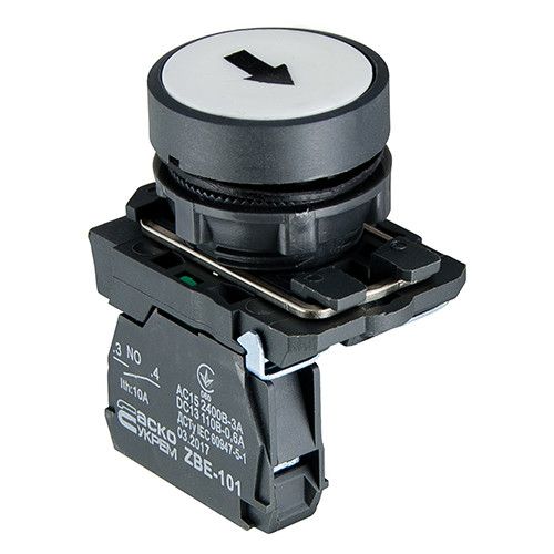 Кнопка керування АСКО-УКРЕМ TB5-AA3341 "Старт" біла 1NO IP40