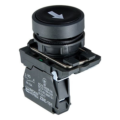 Кнопка керування АСКО-УКРЕМ TB5-AA3351 "Старт" чорна 1NO IP40