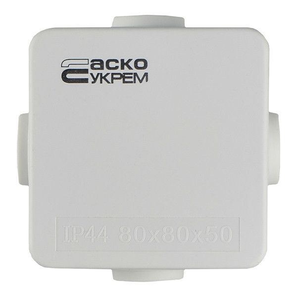 Розподільча коробка АСКО-УКРЕМ 80x80x50 (TY-RA) IP44