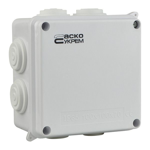 Розподільча коробка АСКО-УКРЕМ 100x100x70 (TY-RA) IP65