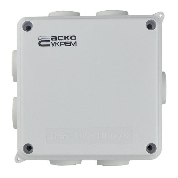 Розподільча коробка АСКО-УКРЕМ 100x100x70 (TY-RA) IP65
