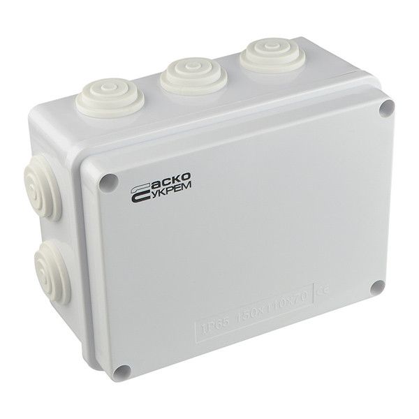 Розподільча коробка АСКО-УКРЕМ 150x110x70 (TY-RA) IP65