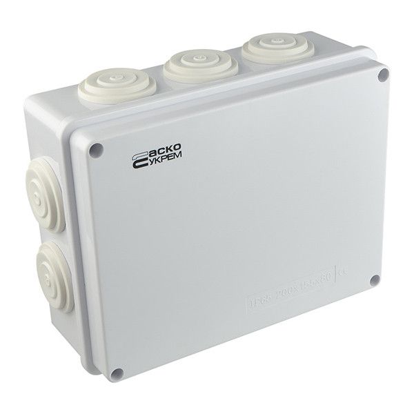 Розподільча коробка АСКО-УКРЕМ 200x155x80 (TY-RA) IP65