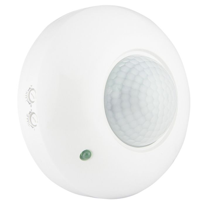 Датчик руху АСКО-УКРЕМ ДР-07 1200Вт 360град 6м IP20 білий