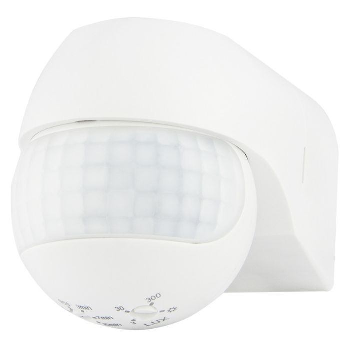 Датчик руху АСКО-УКРЕМ ДР-11 800Вт 180град 12м IP44 білий