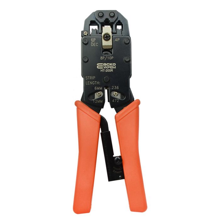 Кримпер АСКО-УКРЕМ HT-200R для обтиску RJ-45, RJ-22, RJ-12, RJ-11, DEC/OFF, 10P10C