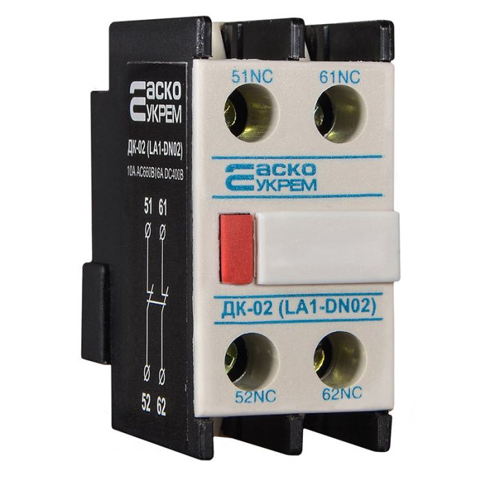 Додаткові контакти АСКО-УКРЕМ ДК-02 (LA1-DN02) 2NC