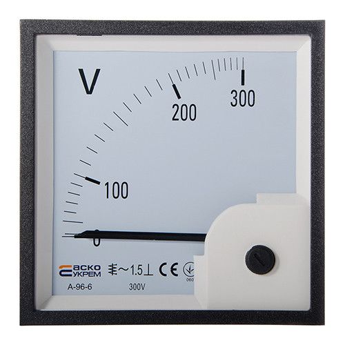 Вольтметр стрілочний АСКО-УКРЕМ АС 300В  96х96 ( A-96-6)