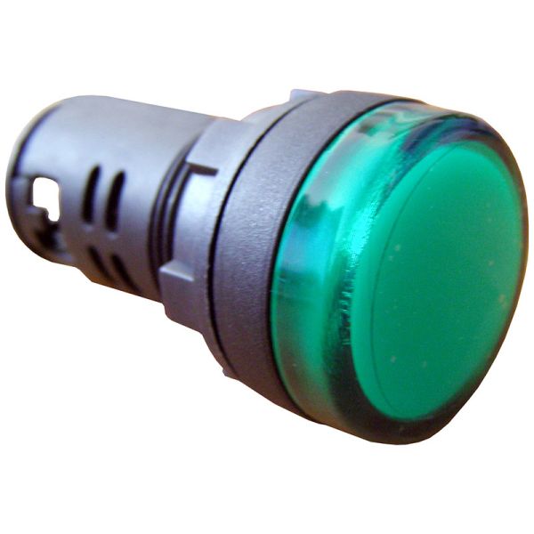 Світлосигнальна лампа АСКО-УКРЕМ AD22-22DS зелена 24В АC/DC
