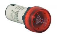 Зумер АСКО-УКРЕМ AD22-22 BM/r блимаючий червоний  220В АC