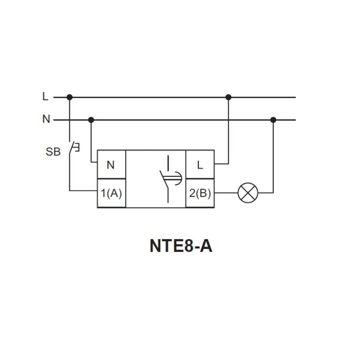 Реле часу АСКО-УКРЕМ NTE8-480A (STE8-480A) затримка відключення 30-480 секунд