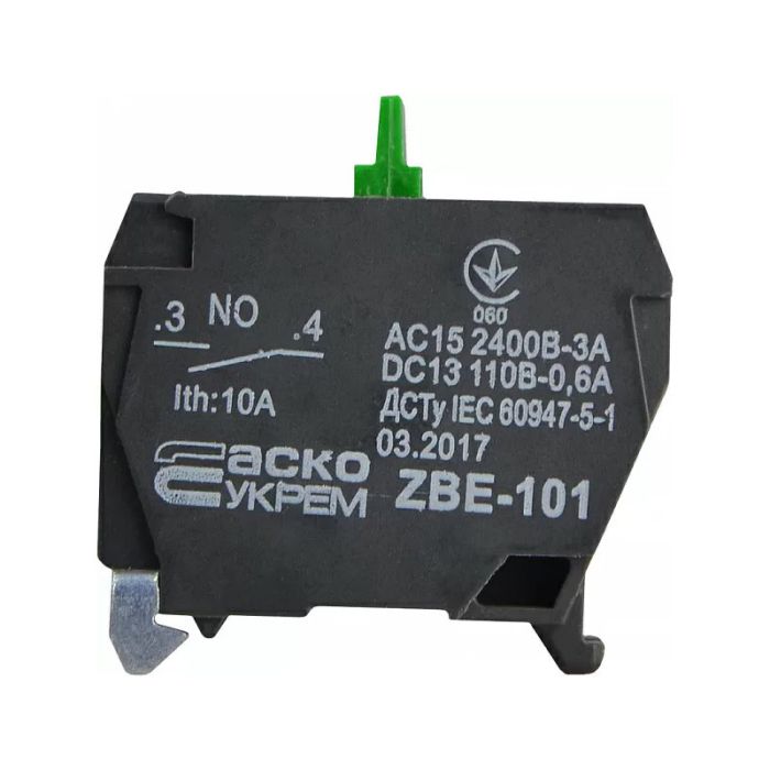 Додатковий контакт АСКО-УКРЕМ ZBE-101 N/О для постів XAL-D
