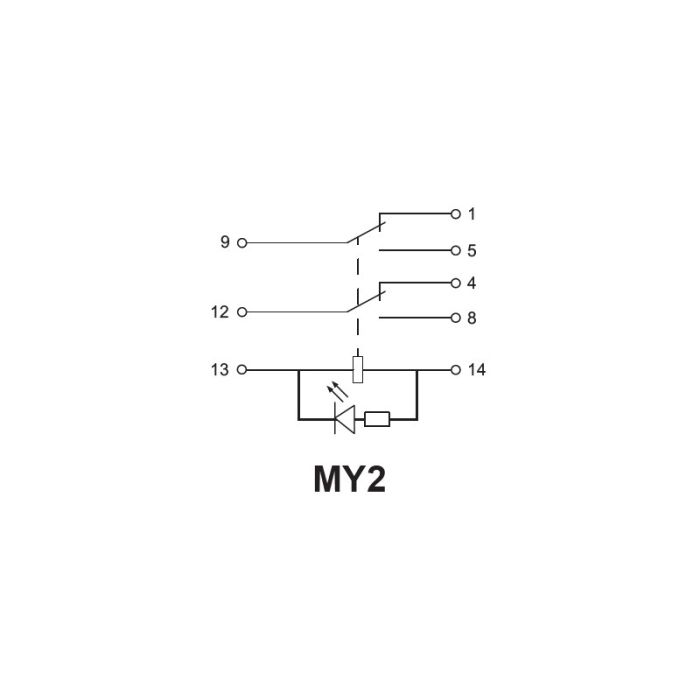 Колодка АСКО-УКРЕМ PYF08A-E для реле МY2