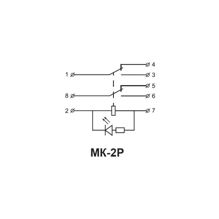 Проміжне реле АСКО-УКРЕМ МK2P (AC 24 В)
