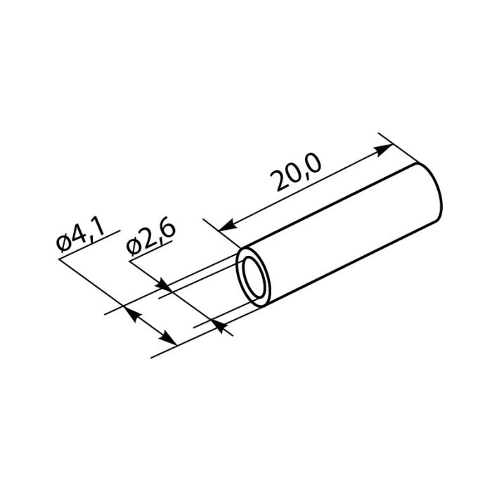 Гільза мідна луджена АСКО-УКРЕМ GT-2,5 (100 шт)