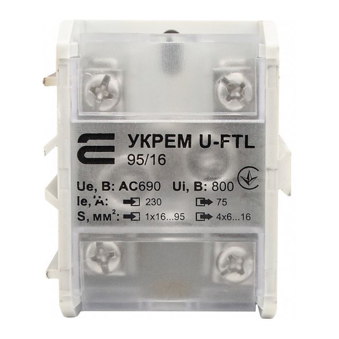 Кабельний розгалужувач АСКО-УКРЕМ U-FTL 95/16 1x(16-95) / 4х(6-16) 232А з кришкою