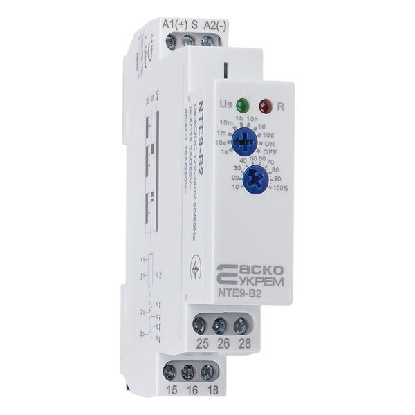 Реле часу АСКО-УКРЕМ NTE9-B2 AC/DC 12-240В затримка на вимкнення