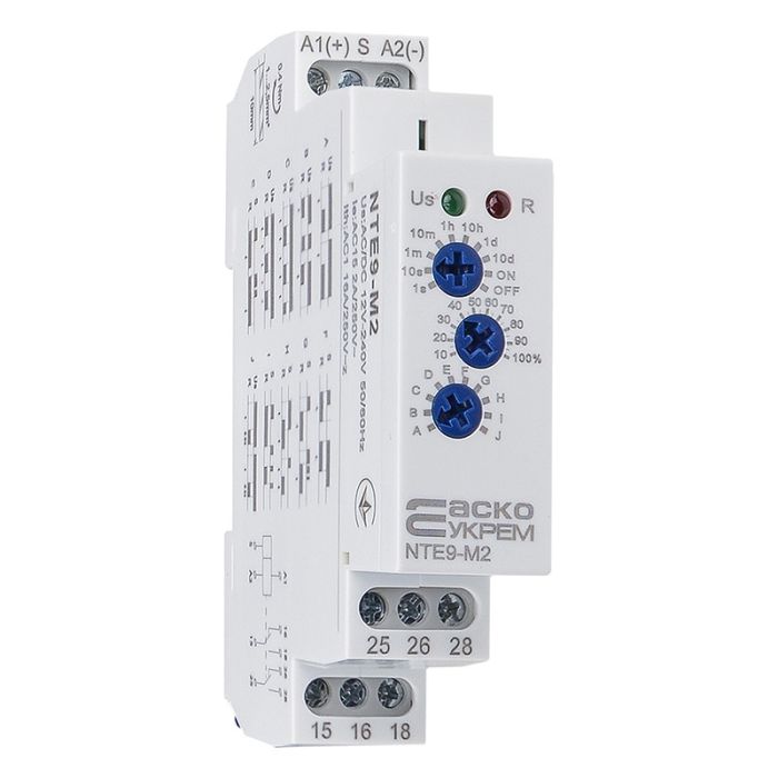 Реле часу багатофункціональне АСКО-УКРЕМ NTE9-M2 AC/DC 12-240В
