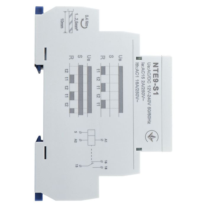 Реле часу асиметричного циклу АСКО-УКРЕМ NTE9-S1 AC/DC 12-240В