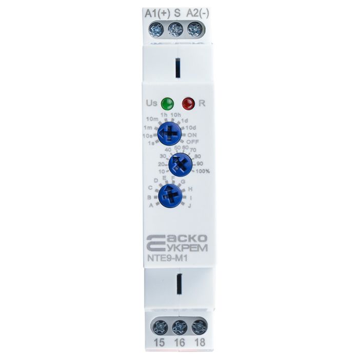 Реле часу багатофункціональне АСКО-УКРЕМ NTE9-M1 AC/DC 12-240В