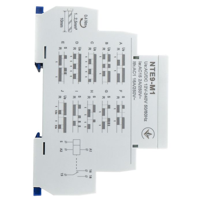 Реле часу багатофункціональне АСКО-УКРЕМ NTE9-M1 AC/DC 12-240В