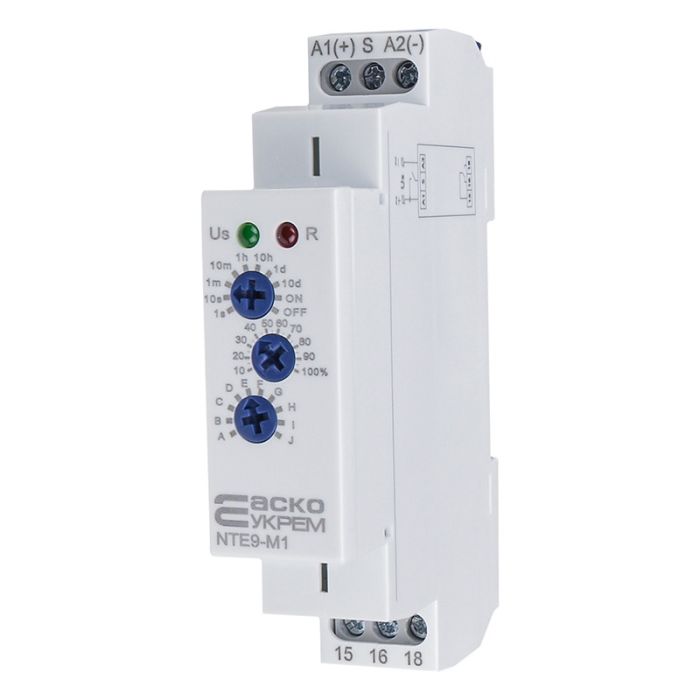 Реле часу багатофункціональне АСКО-УКРЕМ NTE9-M1 AC/DC 12-240В