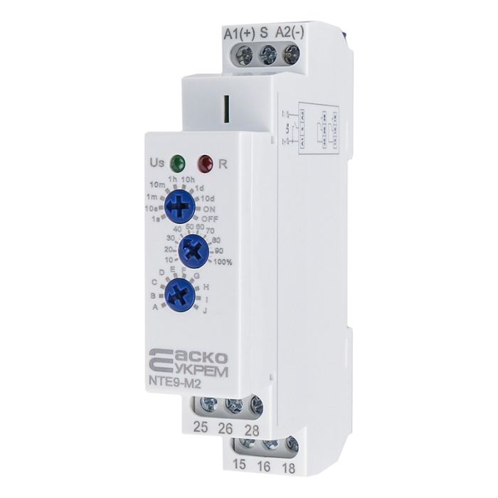 Реле часу багатофункціональне АСКО-УКРЕМ NTE9-M2 AC/DC 12-240В