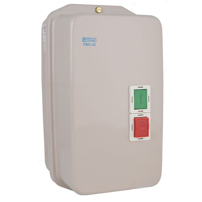 Пускач у корпусі АСКО-УКРЕМ ПМК 40 (LE1-D40) 40А IP54 котушка управління 380В