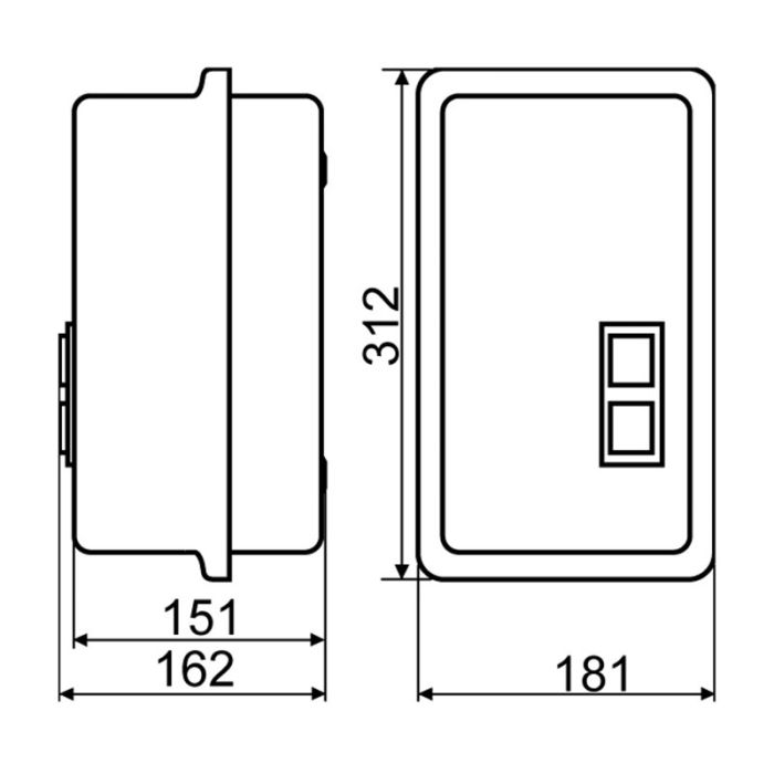 Пускач у корпусі АСКО-УКРЕМ ПМК 50 (LE1-D50) 50А IP54 котушка управління 380В