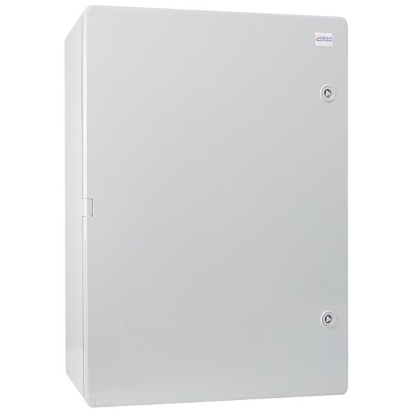 Корпус пластиковий з монтажною панеллю 500x700x250 АСКО-УКРЕМ UBox IP65 непрозорі дверцята