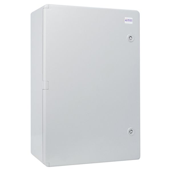 Корпус пластиковий з монтажною панеллю 400x600x200 АСКО-УКРЕМ UBox IP65 непрозорі дверцята