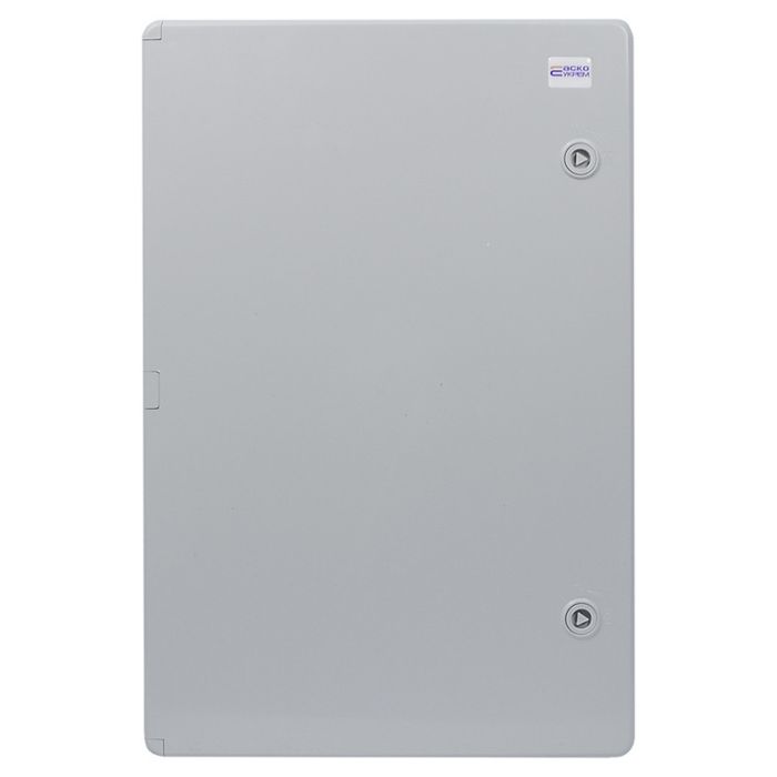 Корпус пластиковий з монтажною панеллю 400x600x200 АСКО-УКРЕМ UBox IP65 непрозорі дверцята