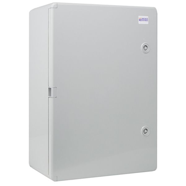 Корпус пластиковий з монтажною панеллю 300x400x170 АСКО-УКРЕМ UBox IP65 непрозорі дверцята
