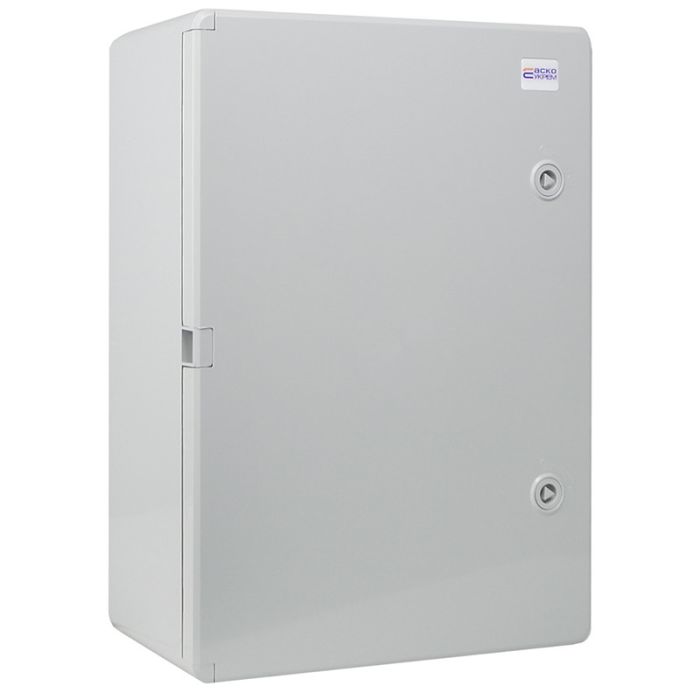 Корпус пластиковий з монтажною панеллю 300x400x170 АСКО-УКРЕМ UBox IP65 непрозорі дверцята