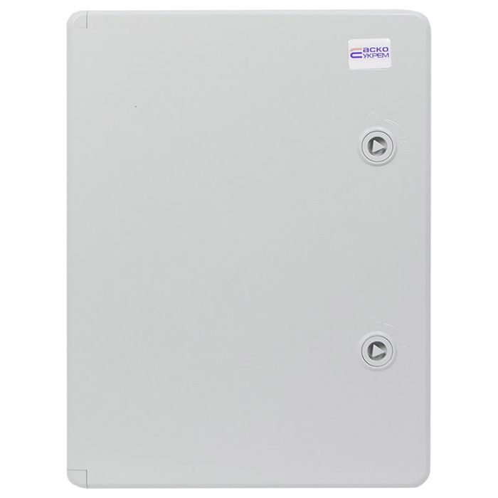Корпус пластиковий з монтажною панеллю 300x400x170 АСКО-УКРЕМ UBox IP65 непрозорі дверцята