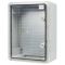 Корпус пластиковий з монтажною панеллю 300x400x170 АСКО-УКРЕМ UBox IP65 прозорі дверцята