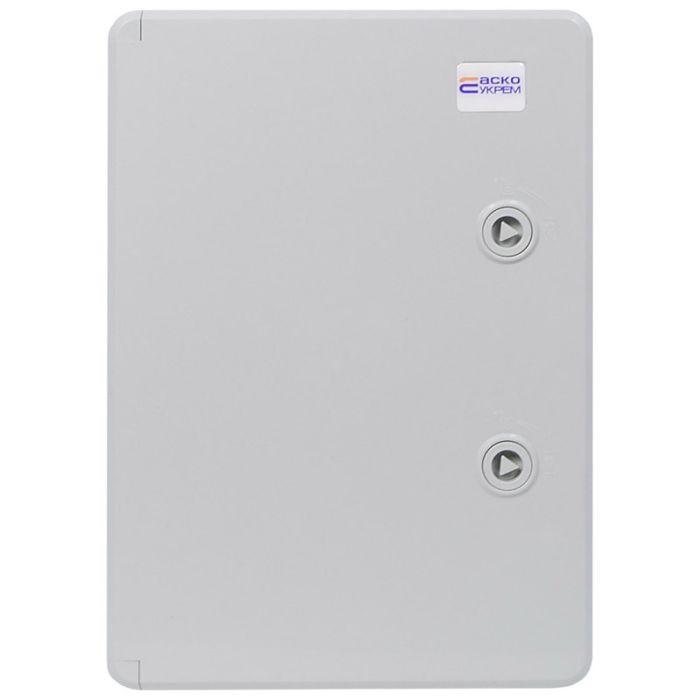 Корпус пластиковий з монтажною панеллю 250x350x150 АСКО-УКРЕМ UBox IP65 непрозорі дверцята