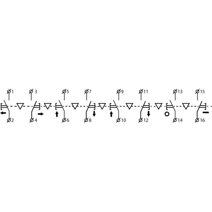Тельферний пост керування АСКО-УКРЕМ XAL-B3-871 на 8 кнопок IP65