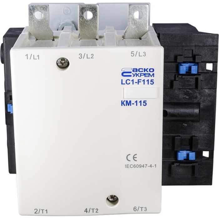 Контактор АСКО-УКРЕМ KM-115 (LC1-F115) котушка управління M7 220B