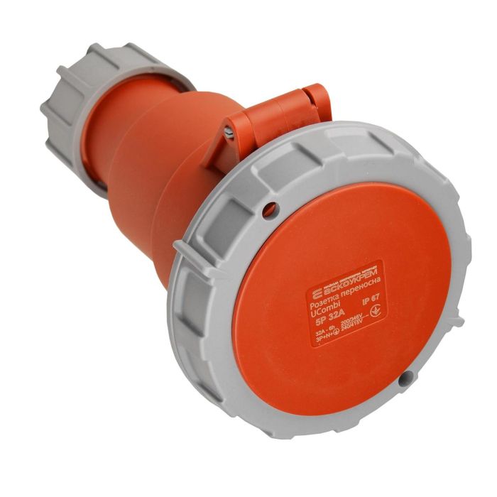 Розетка переносна АСКО-УКРЕМ UCombi 5P (3P+N+PE) 32А IP67