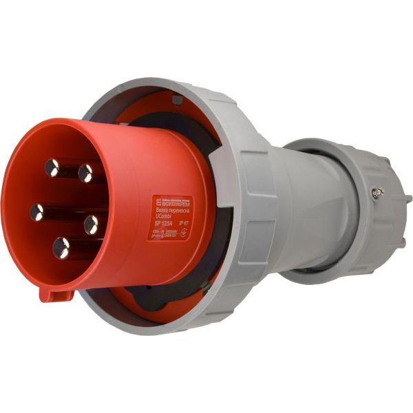 Вилка переносна АСКО-УКРЕМ UCombi 5P (3P+N+PE) 125А IP67